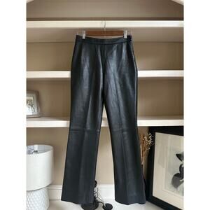 Etcetera Vintage Black Leather Pants - Size 2, Waist 28
